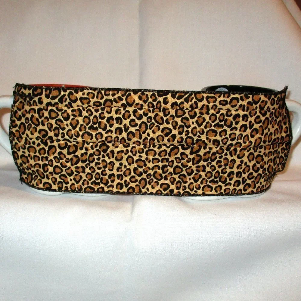 Face Mask Animal Print Brown and Orange